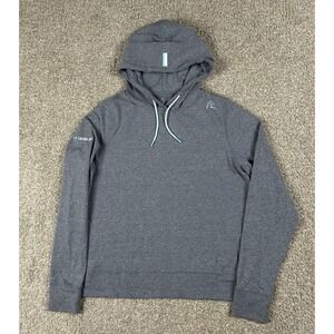Rhoback X No Laying Up Hoodie Womens Small Blue Gray Performance Stretch Golf